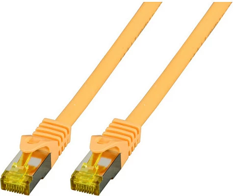 Kabllo rrjeti EFB Elektronik MK7001.0,25Y, Cat6a, 0.25 m, S/FTP, RJ-45, 10 Gbps, e verdhë