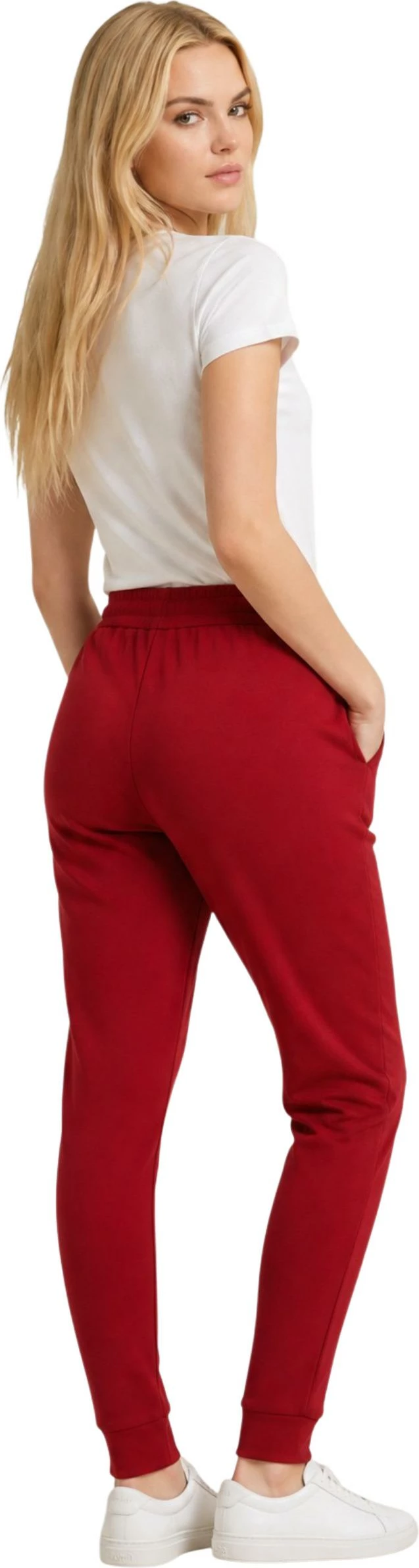 Pantallona sportive për femra Armani Exchange XW000828 AF13397, të kuqe [Madhësia: M]