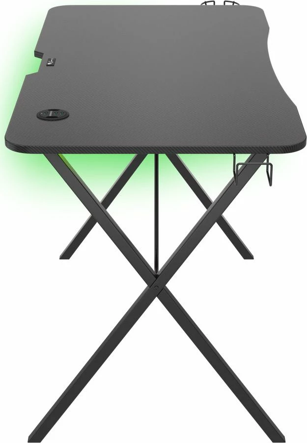 Tavolinë gaming GENESIS Holm 200 RGB 113 x 60 cm, e zezë