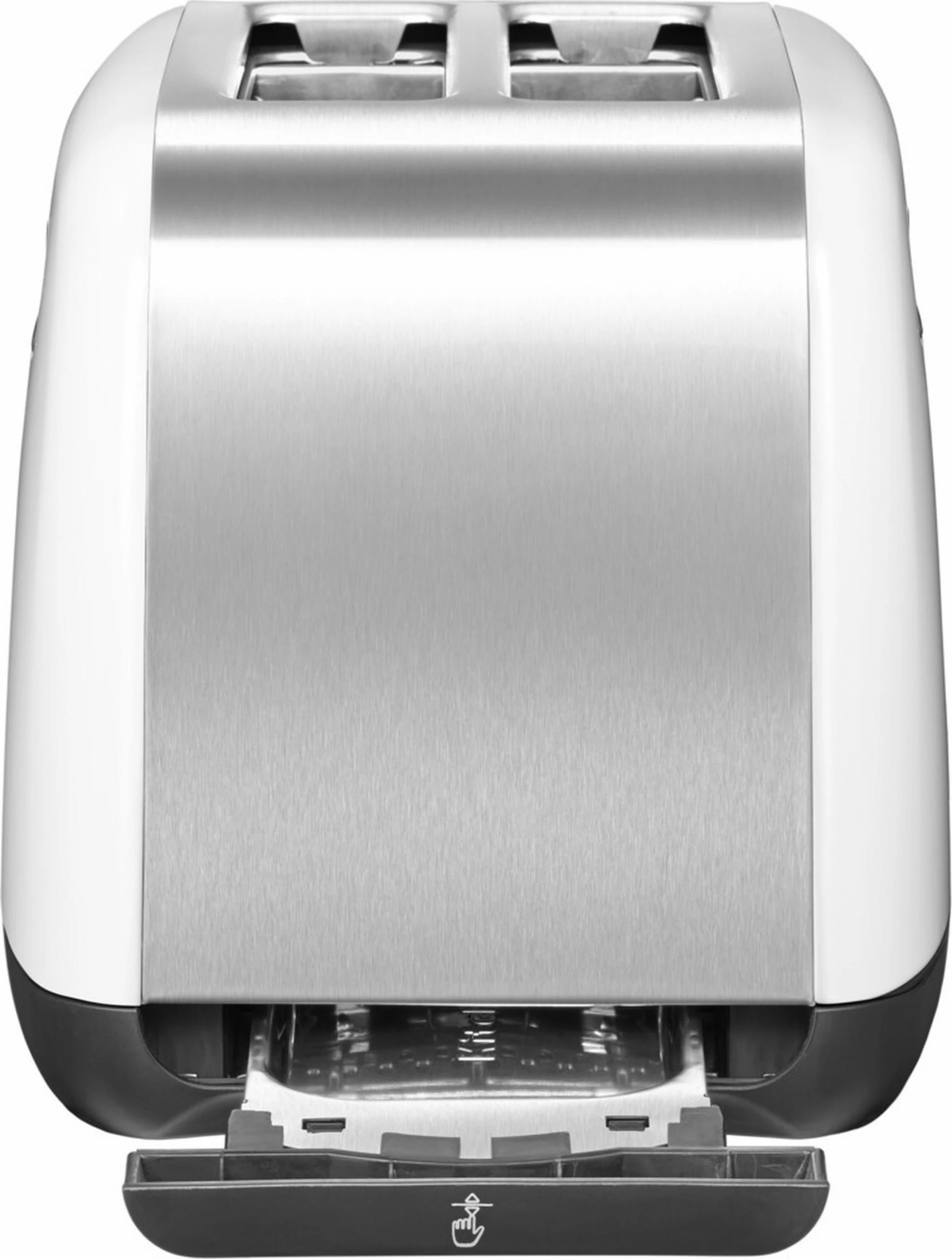 Tostër KitchenAid 5KMT2115EWH, 2 feta, 1100W, inox/bardhë