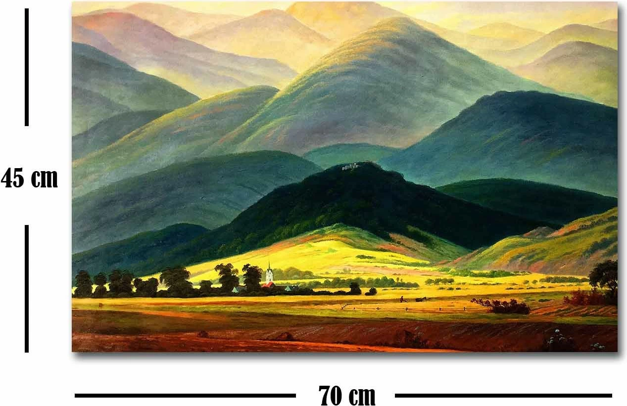 Pikturë dekorative në kanavacë, FAMOUSART-100, shumëngjyrëshe, 45x70cm