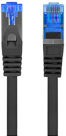 Kabllo rrjeti LANBERG PCF6A-10CC, Cat6a, 1 m, S/FTP, 10 Gbps, e zezë