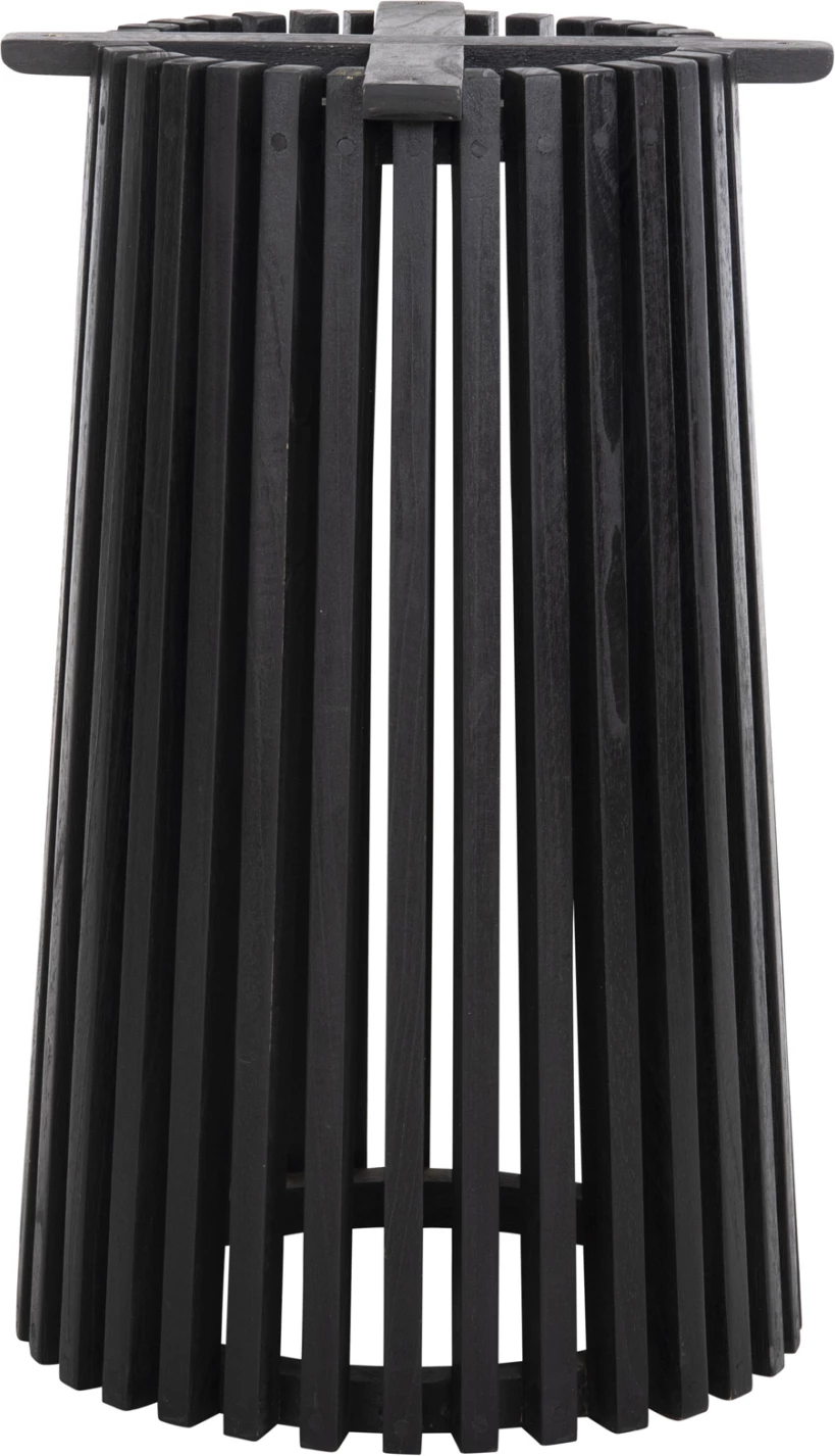 Baza e rrumbullakët për tavolinë FRANTZ FH9459.12, dru Mindi, ngjyrë e zezë, Φ60x74H cm