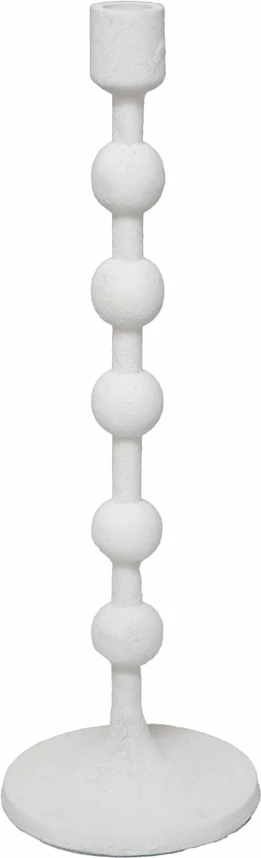 Mbajtës qirinjsh NATHEN, alumin i bardhë, 13x13x38cm