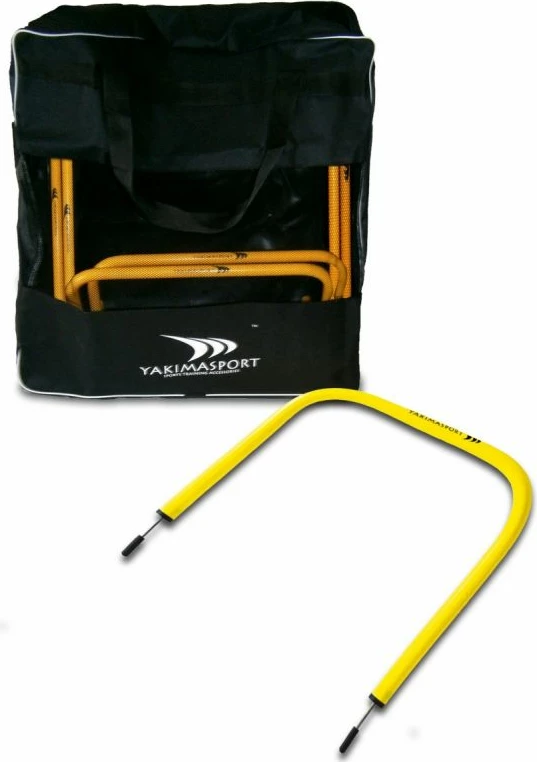 Çanta për shtyllat e lakuar Yakimasport, e zezë