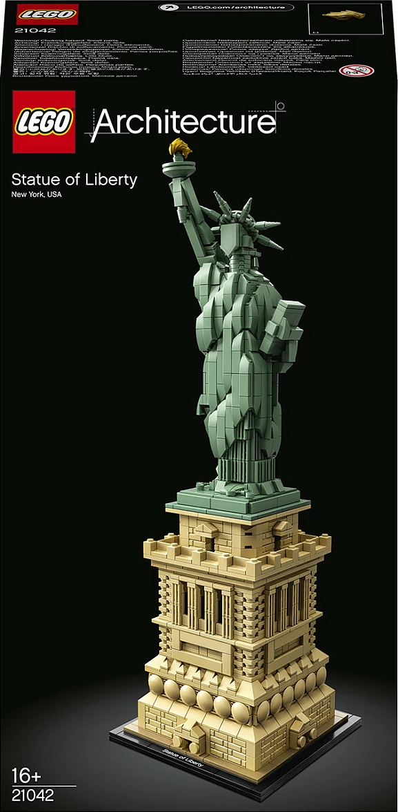Set ndërtimi LEGO Architecture Statuja e Lirisë 21042, 1685 pjesë, shumëngjyrësh