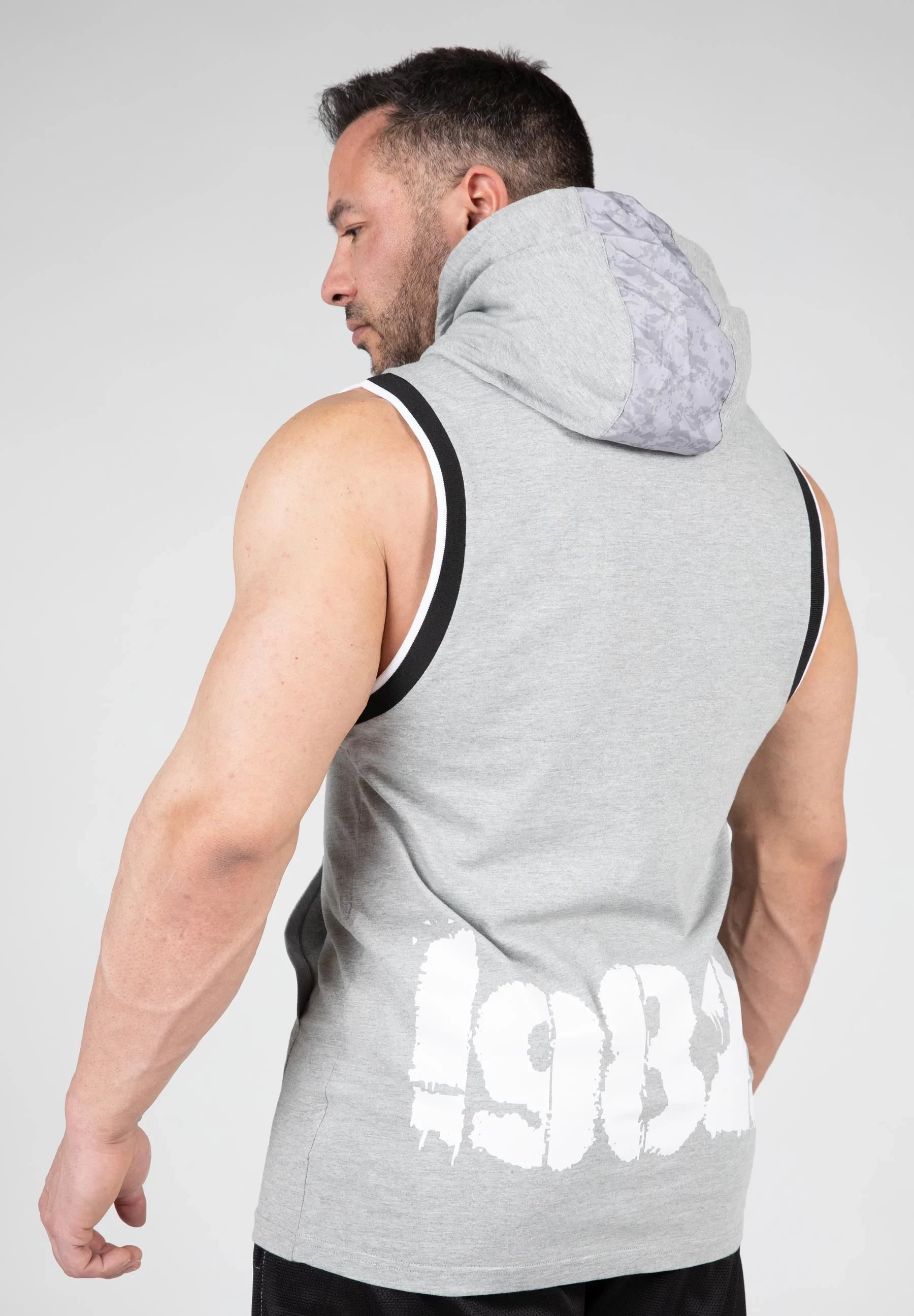 Loretto Hooded Tank Top - Gray Melange [Madhësia: 2XL]
