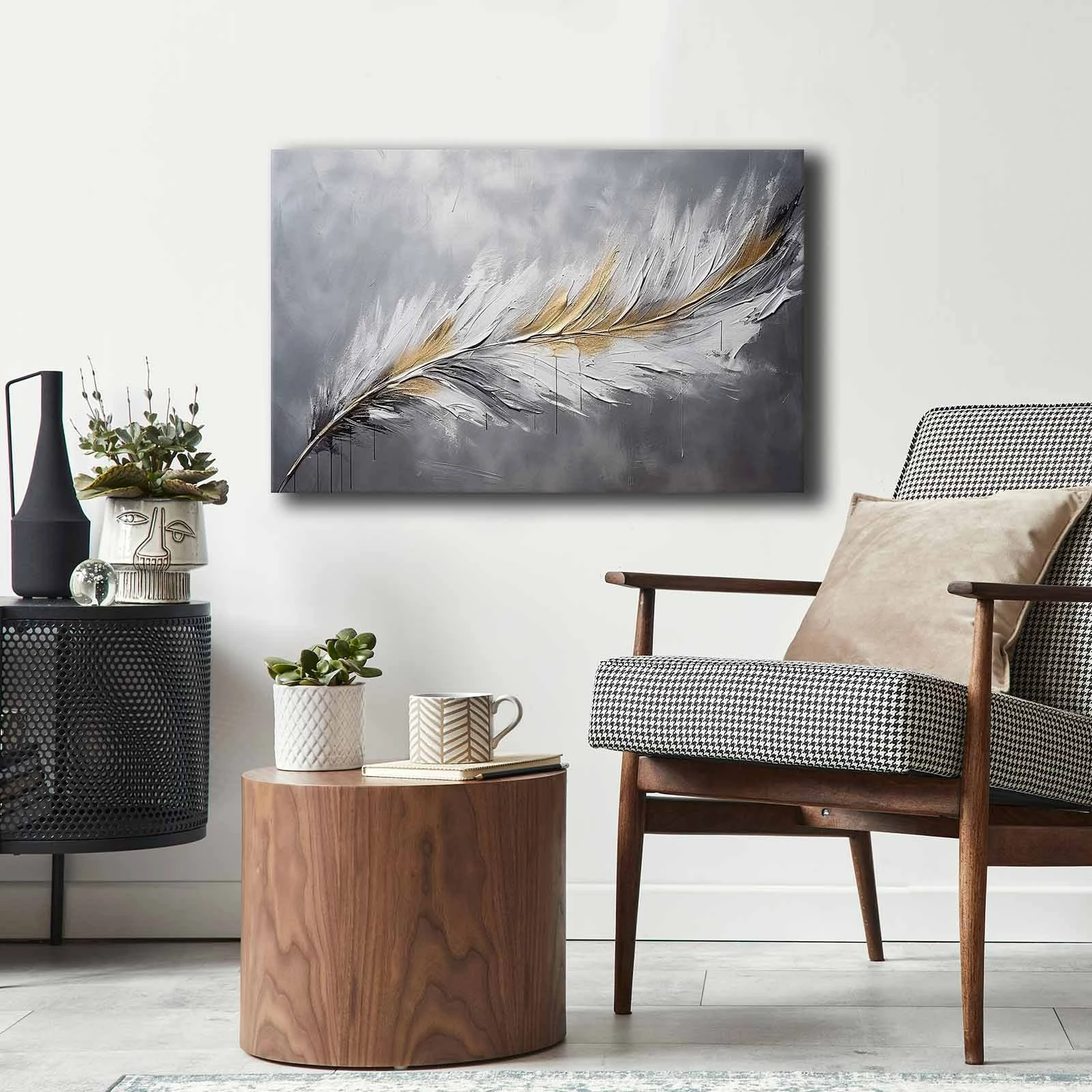 Pikturë dekorative në kanavacë, shumëngjyrëshe, 45x70cm, Wallity 4570GSC-009