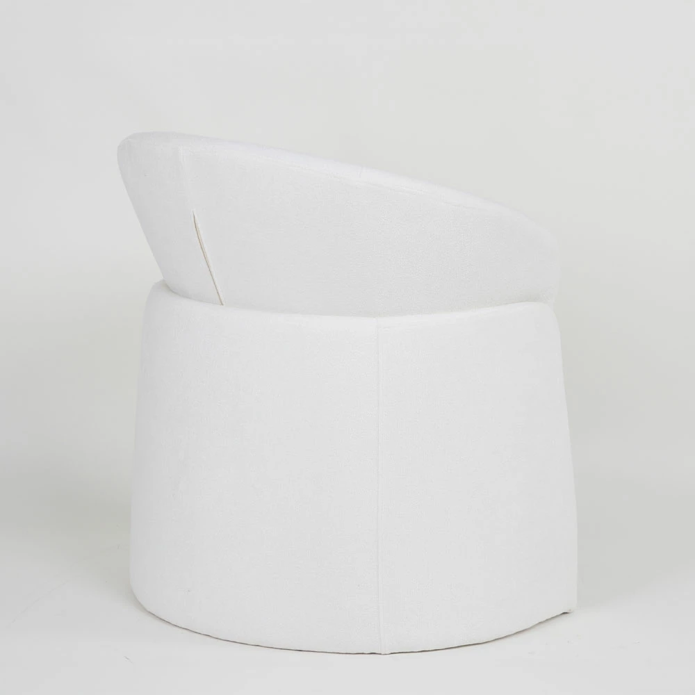 Karrige e ulët FRU, e bardhë, 71x63x78cm