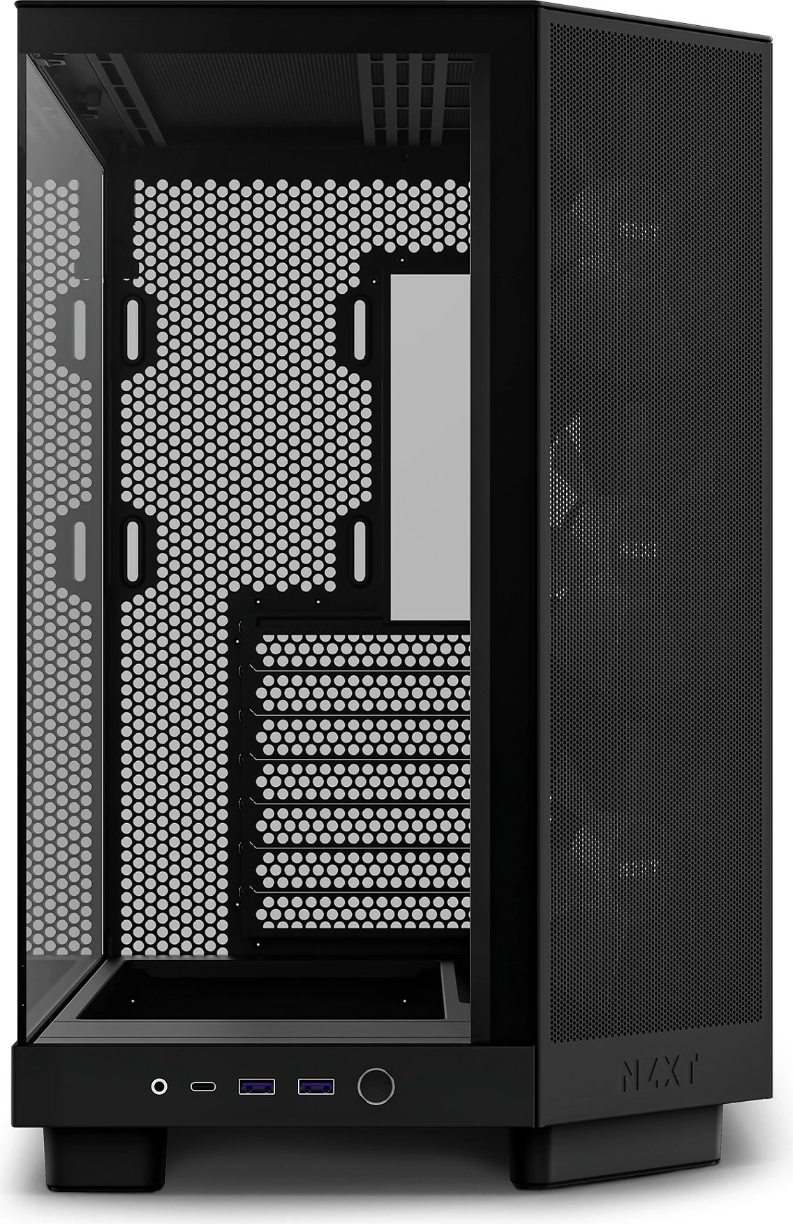 Kasë NZXT H6 Flow RGB Midi Tower, ATX/micro ATX/Mini-ITX, xham i temperuar, e zezë