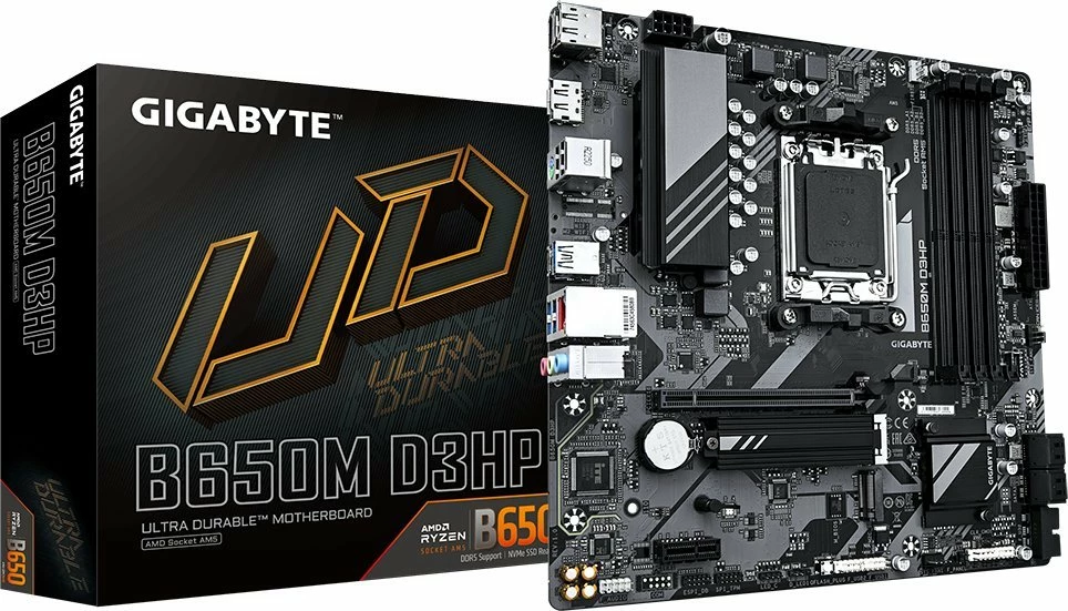 Pllakë amë Gigabyte B650M D3HP Micro-ATX, DDR5, PCIe 4.0