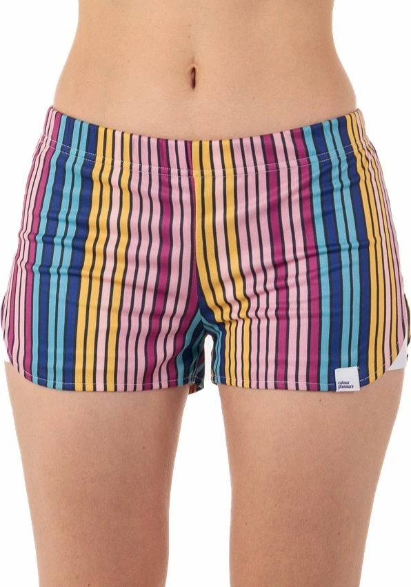 Shorce sportive për femra Colour Pleasure CP-020 264, material i ajrosshëm, XS-S, blu navy