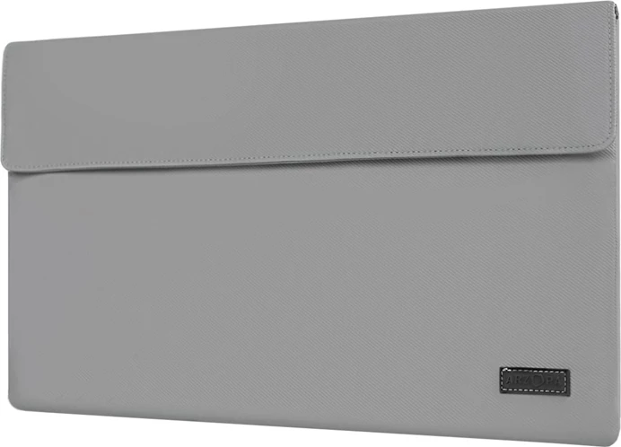 Mbështjellës për monitor/laptop, Arzopa, 17.3" Sleeve, 16.1"-17.3", PU lëkurë, 41 x 27.5 cm, gri
