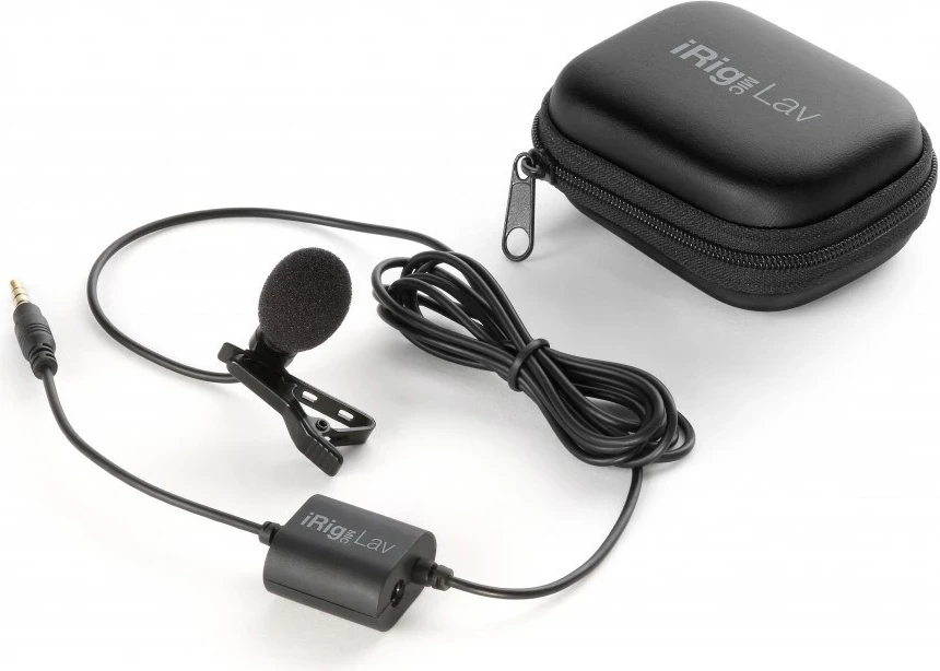 Mikrofon me kapëse IK Multimedia iRig Mic Lav, i zi