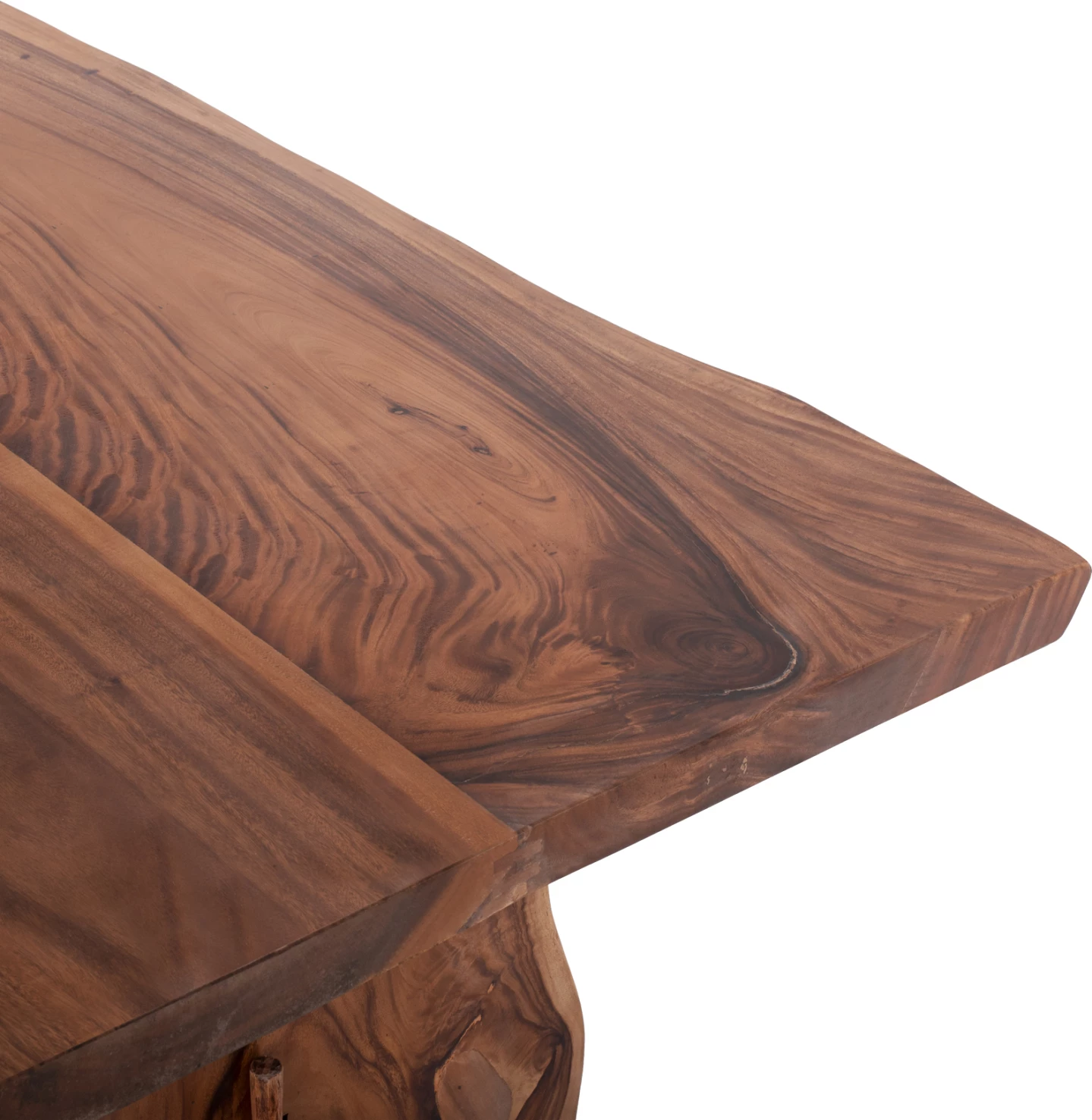 Tavolinë ngrënieje ULYSES, dru SUAR, ngjyrë natyrale, 300x100x78H cm