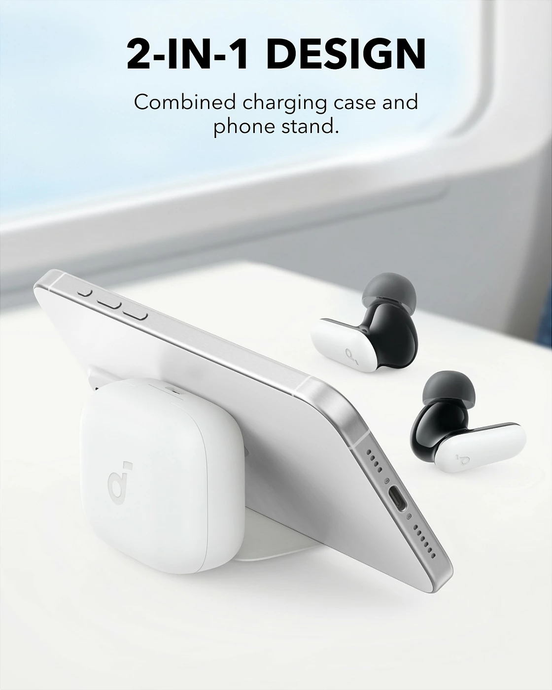 Kufje Anker Soundcore P31i, TWS, ANC, USB-C, IP55, të bardha