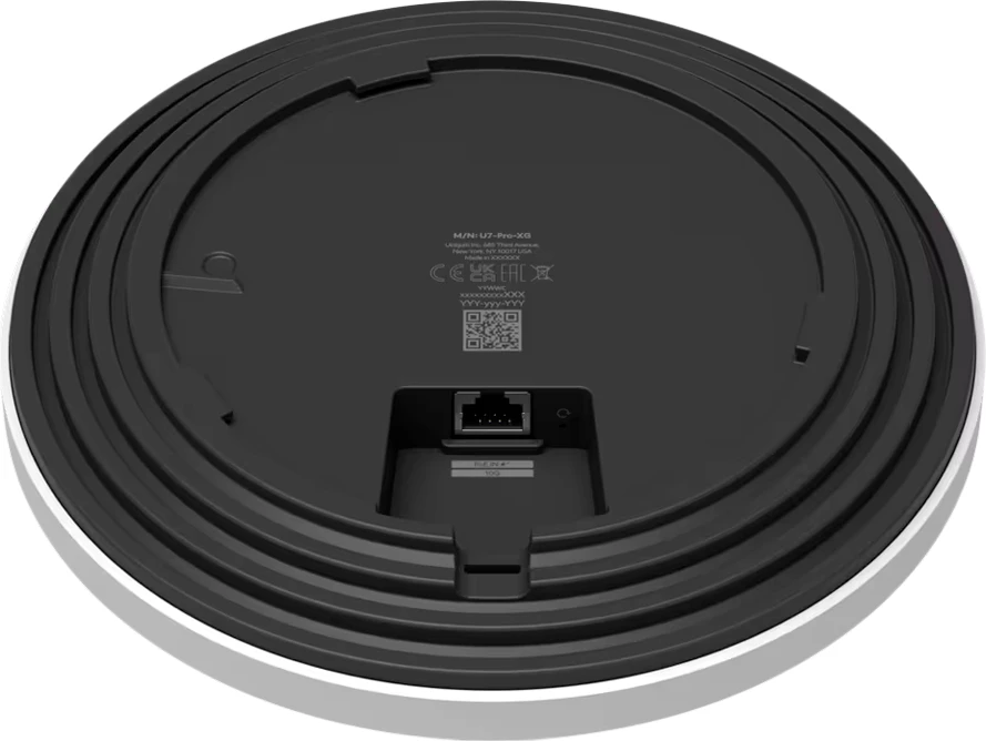 Access Point UBIQUITI UniFi U7 Pro XG, WiFi 7, 1x RJ-45, PoE+, e bardhë, me mount kit
