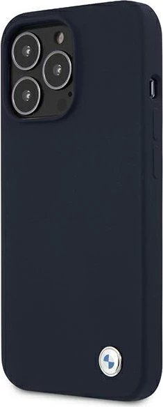 Mbështjellës BMW Silicone Signature për iPhone 13 Pro Max 6.7", Blu e errët