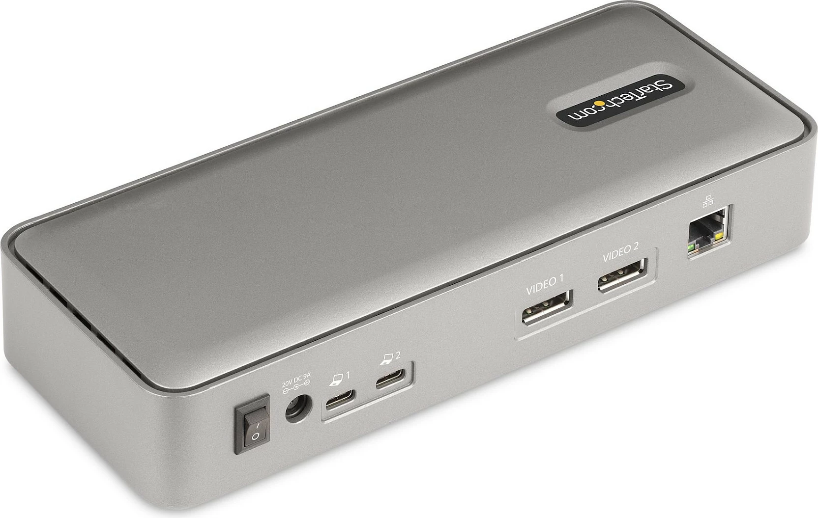 Docking Station KVM USB-C StarTech, Dual Monitor DisplayPort 4K 60Hz, PD 90W/45W, GbE, 5-Port USB Hub, argjend