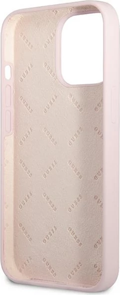 Mbështjellës Guess Silicone Triangle për iPhone 13 Pro Max 6.7", vjollcë