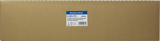 Patch panel Keystone LogiLink 1U, 48 porta, unshielded (UTP), i zi