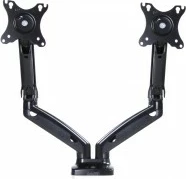 Mbajtës tavoline për 2 monitorë ART RAMM L-16GD, 13-27", Metal, i zi