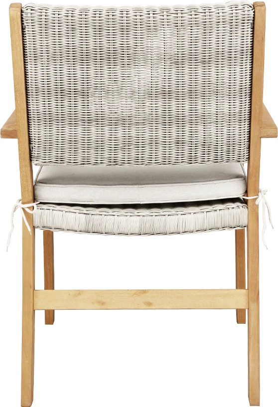 Karrige Capri, ngjyrë e bardhë-gri, 64.2x60x88.5 cm