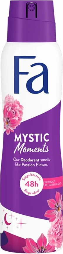 Spray deodorant për femra Fa Mystic Moments 48h me aromë passionflower, 150ml