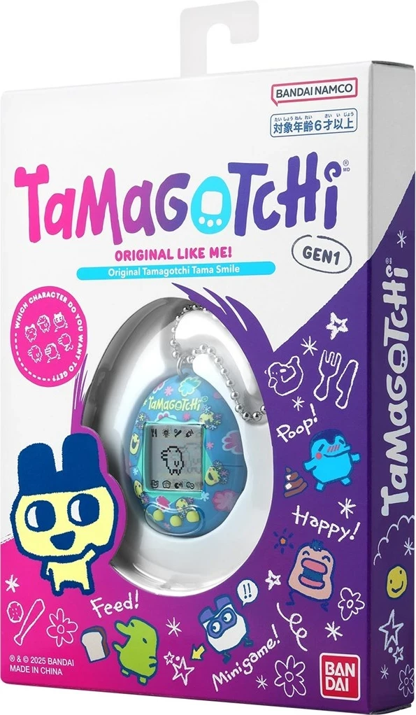 Lodër elektronike Tamagotchi Bandai Tama Smile, koleksion, blu