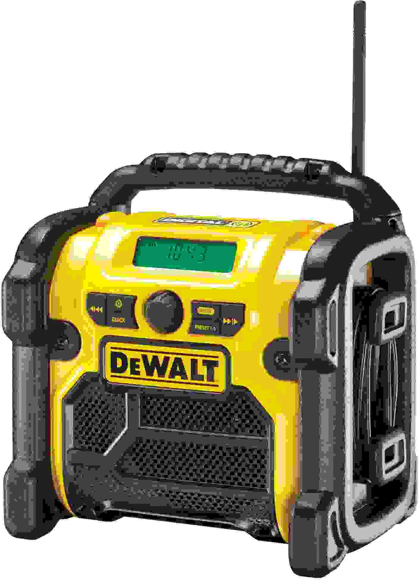 Radio digjitale FM/AM DeWalt DCR019 XR Li-Ion, AC/DC, AUX 3.5 mm, e verdhë/zezë