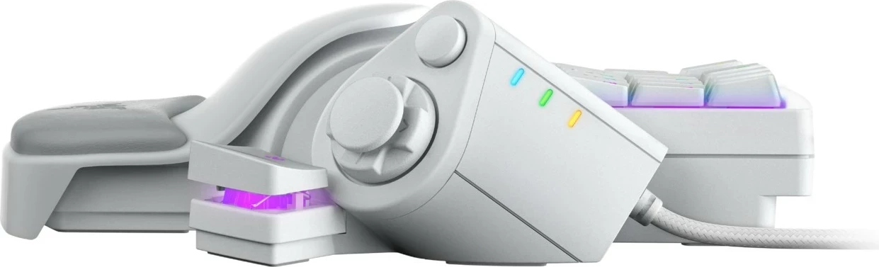 Klaviaturë gaming Razer Tartarus Pro Mercury, 32 taste, RGB, wired, e bardhë