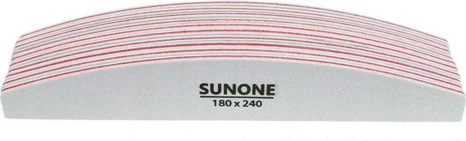 Lima për thonj Sunone White File Boat 180/240 për femra, 10 copë
