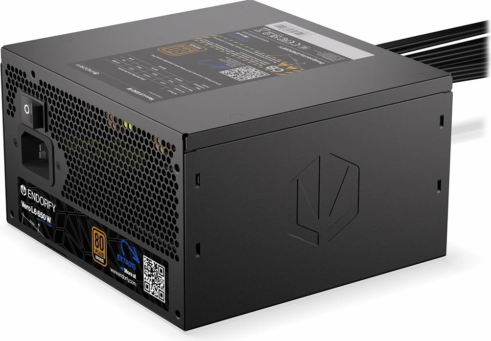 Furnizues energjie Endorfy Vero L6 EY7A015 650W ATX 3.1 80 Plus Bronze, e zezë