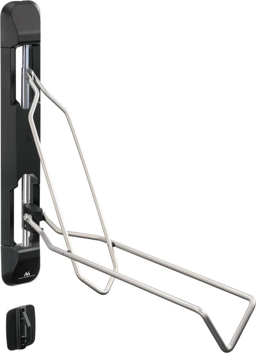 mbajtës muror biçiklete Maclean MC-471, deri 35 kg, rrotullim 60°, rregullim lartësie 5 nivele, i palosshëm, zi/argjend