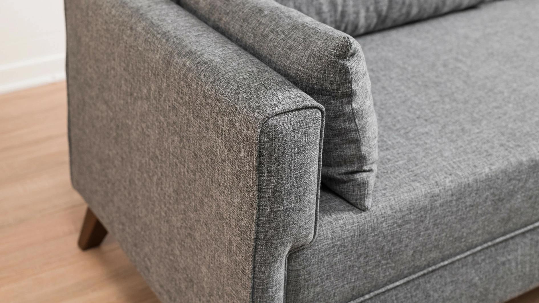Divan-krevat trefësh, ngjyrë gri, Bella Sofa Bed