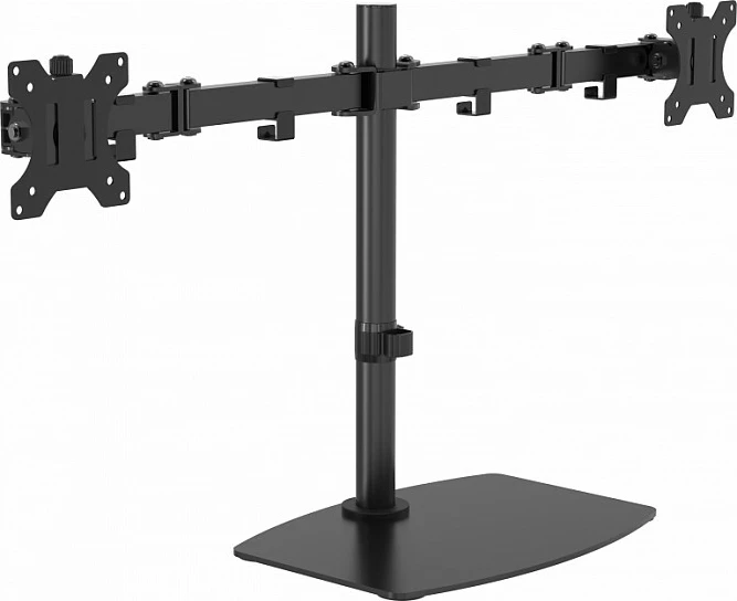 Mbajtës tavoline për dy monitorë Vision Magic, VESA 75x75/100x100, 13-32", i zi