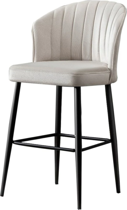 Set karrigesh për bar (4 copë), Hanah Home, Rubi, krem