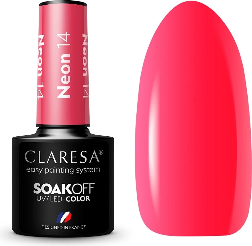 Llak për thonj për femra Claresa Neon Hybrid 14, 5g