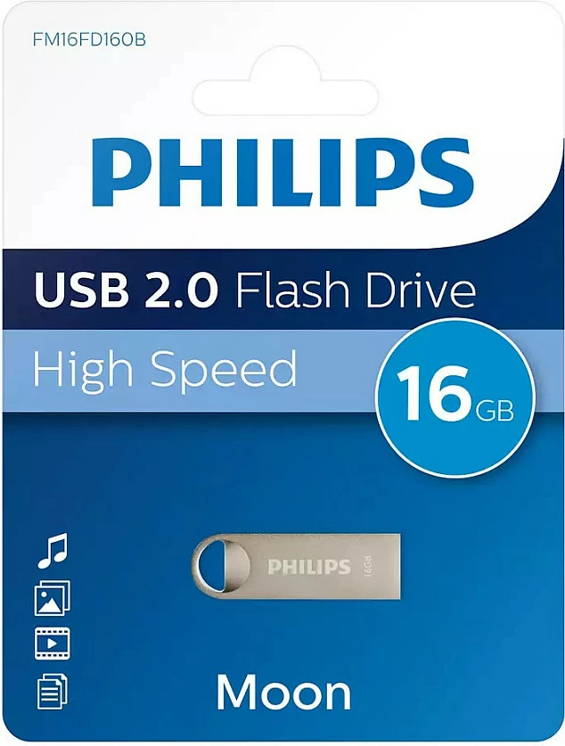 USB stick Philips Moon 16GB, silver