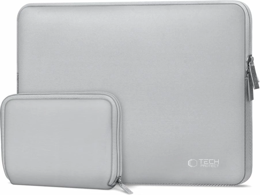Kasë laptopi Tech-Protect NeoSlim 13-14 inç me çantë aksesorësh, Gri set