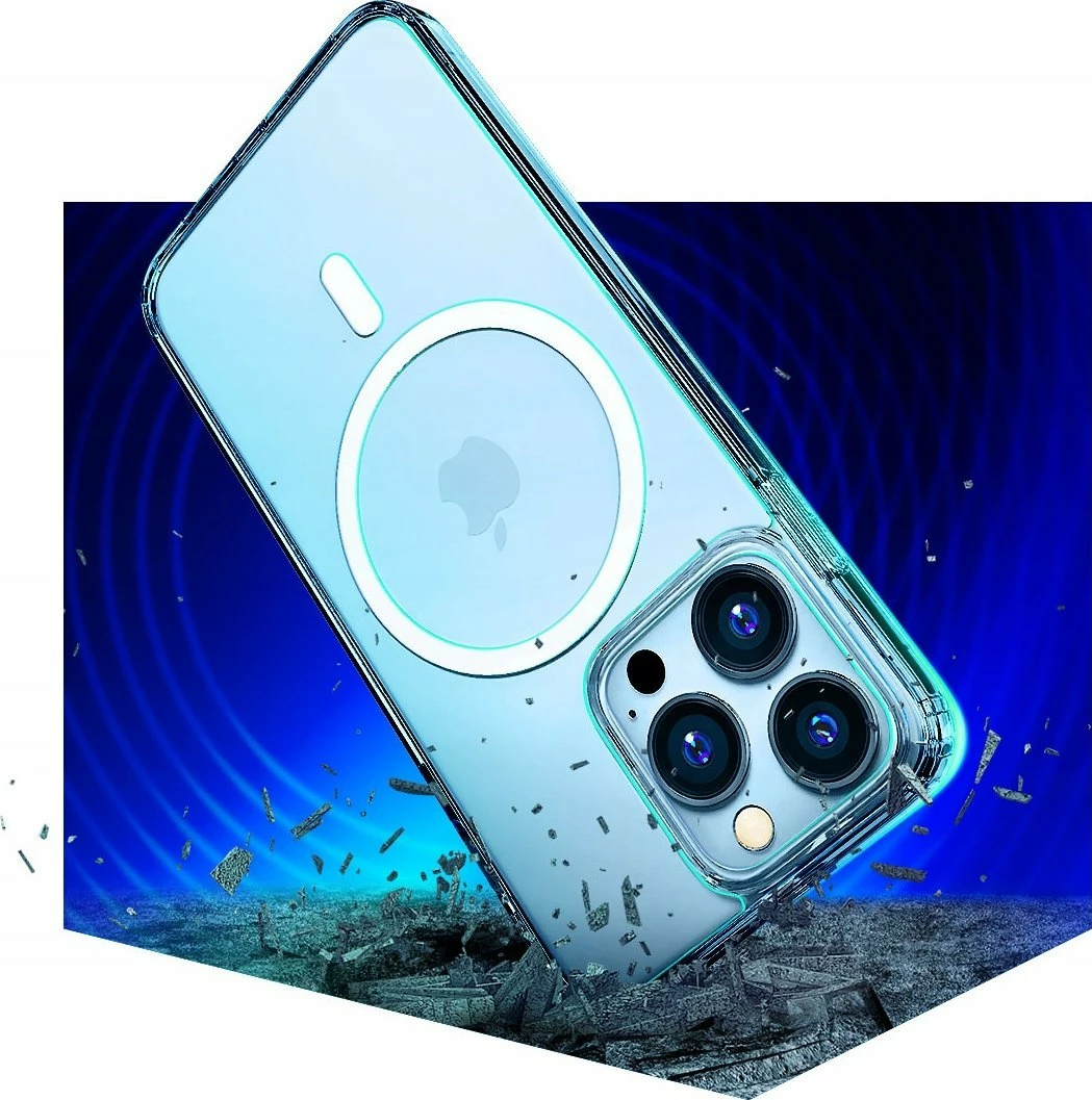 Mbështjellës 3MK MagCase për Apple iPhone 16 Pro Max, transparent