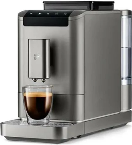 Ekspres kafeje automatik, Tchibo, Esperto2 Caff 618791, 19 bar, mulli çeliku konik, depozitë ujit 1.4L, kontejner kokrrash 300g, Silver