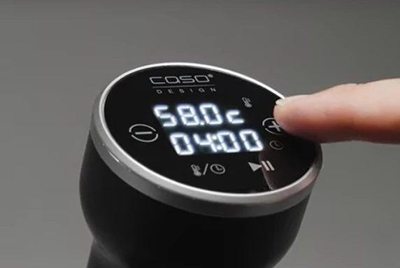 Stick sous-vide cooker CASO SV 400 1000W, 25–90°C, timer 99h, inox/zi