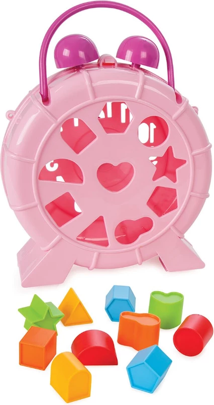 Lodër për fëmijë Pilsan shape sortin clock, rozë