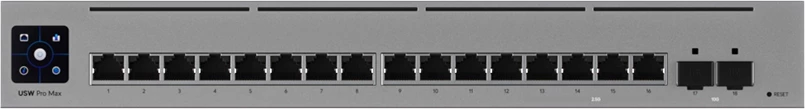Switch Pro Max 16 PoE, 16 porta, 2.5 GbE/PoE++, 10G SFP+, fanless