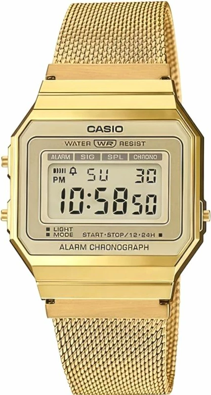 Orë dore për meshkuj Casio, ari