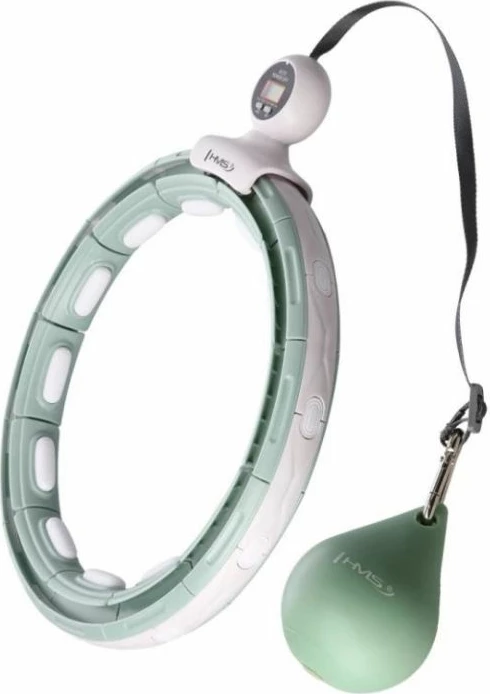 Hula hop HMS HHM15 me magnet dhe peshë, i gjelbër me numërues