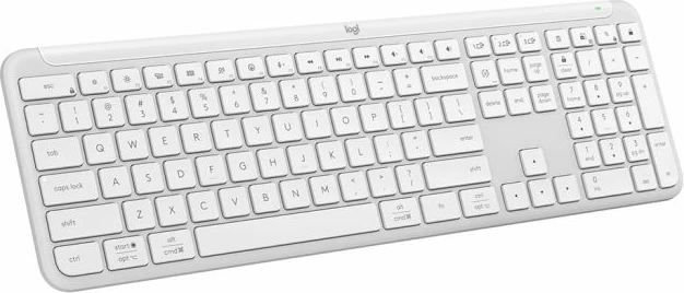 Tastierë Logitech Signature Slim K950, wireless Logi Bolt/Bluetooth, gravurë SLO, e bardhë