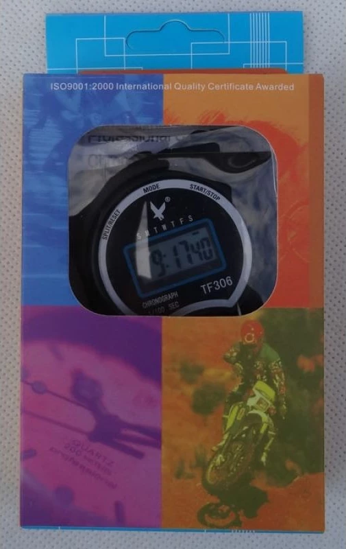 Kronometër sportiv Yakimasport për meshkuj, femra dhe fëmijë, ngjyrë e zezë