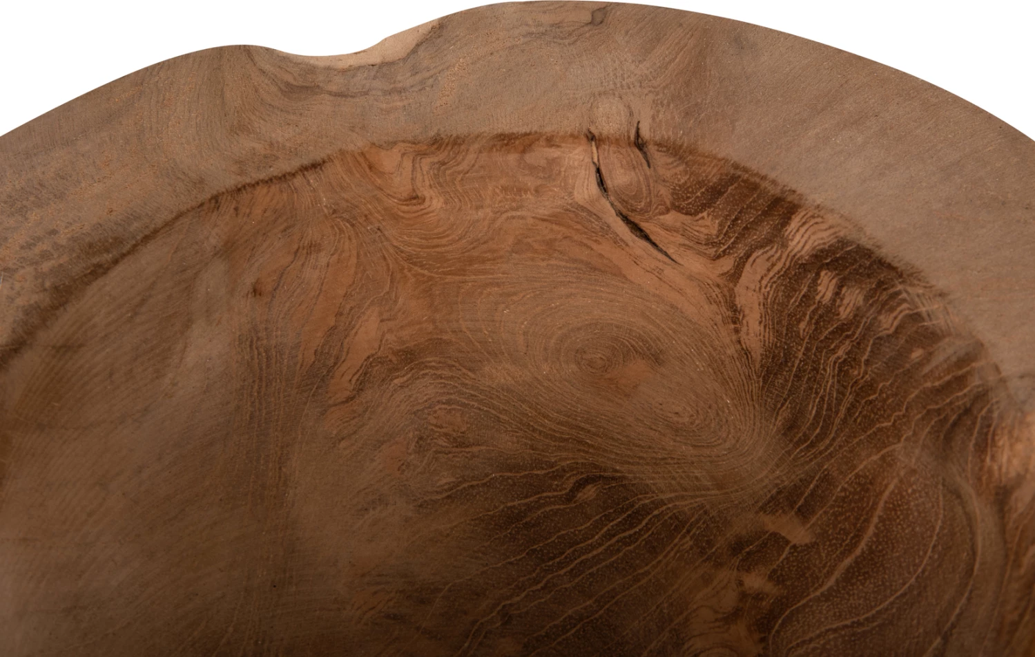 Enë dekorative për tavolinë, dru TEAK, YOKI, Φ19x6.5H cm